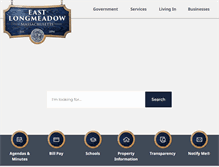 Tablet Screenshot of eastlongmeadowma.gov